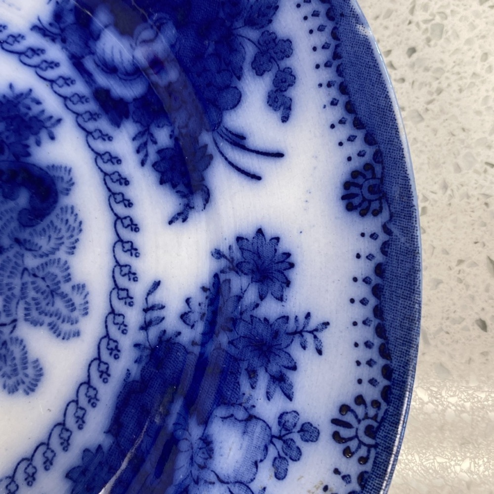 Bundle of 2 blueflow plates wedgewood antique - Picture 4 of 9